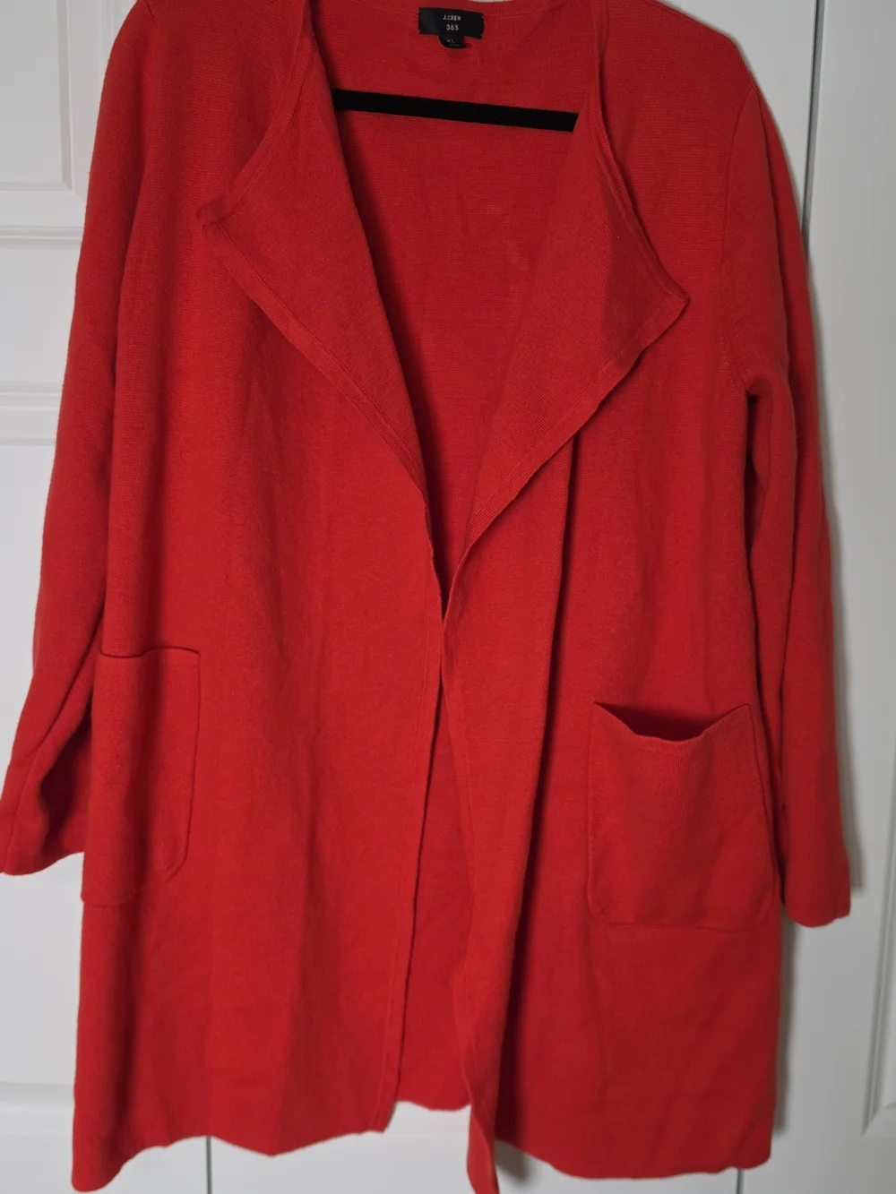 J.Crew Juliette Red Sweater Blazer XL Merino Wool